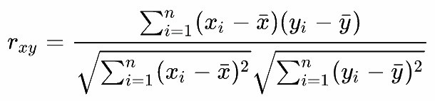 Correlation formula